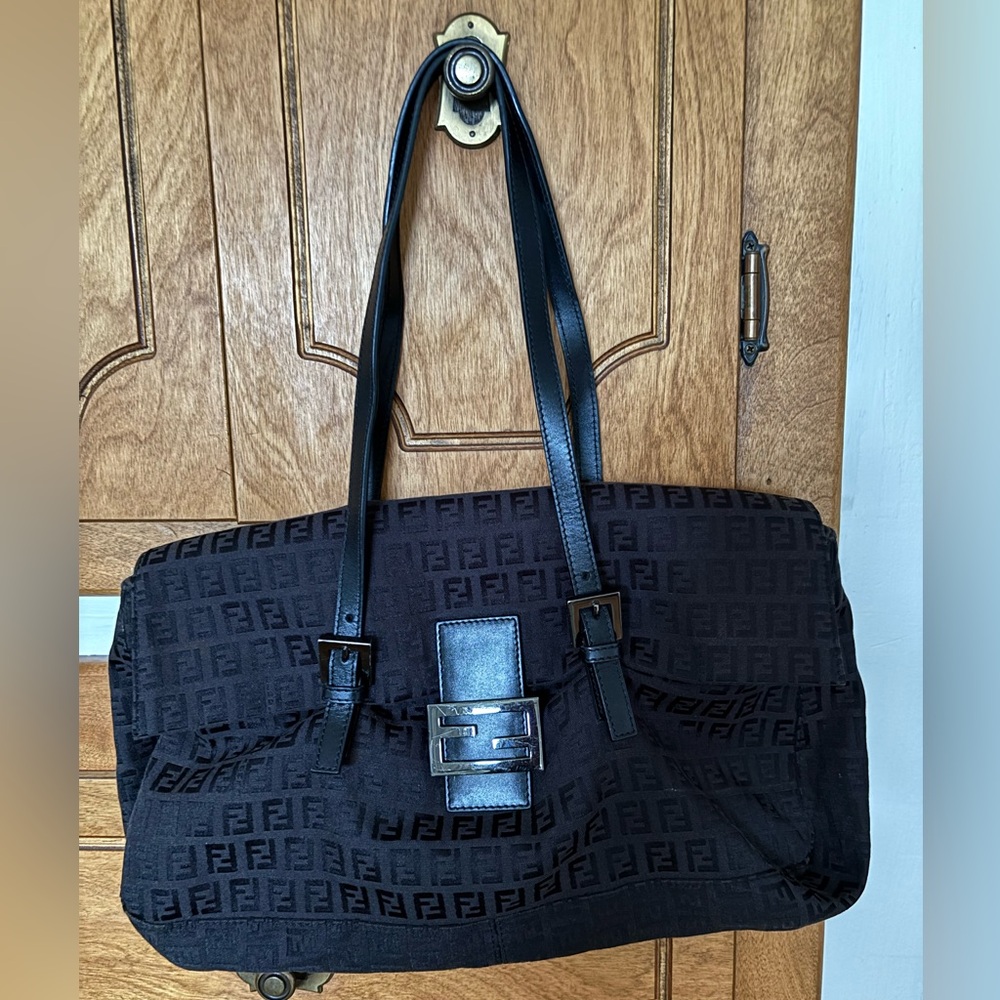 Fendi ZucchinoMonogram Shoulder Bag